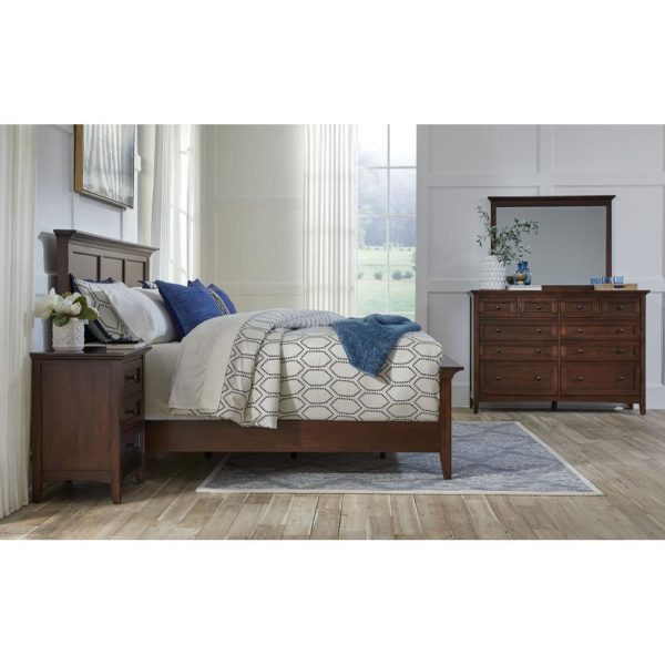 Westlake Panel Bed - Cherry Brown - Image 3