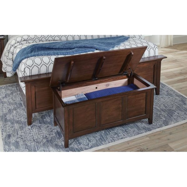 Westlake Cedar Lined Blanket Trunk - Cherry Brown - Image 2