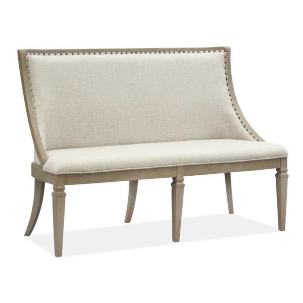 Lancaster Upholstered Bench with Back