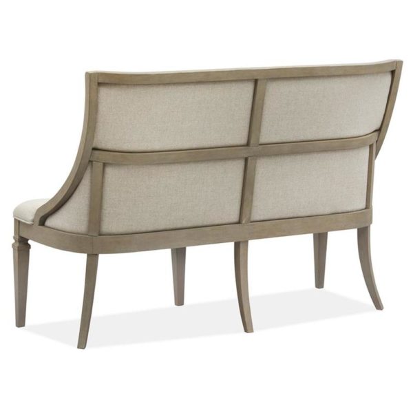 Lancaster Upholstered Bench with Back - Image 4