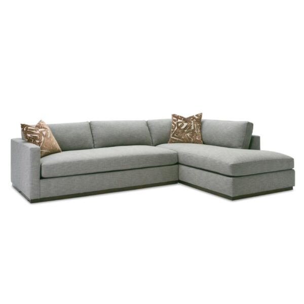 Slim Plush Sectional