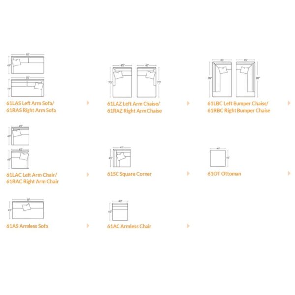 Slim Plush Sectional - Image 3