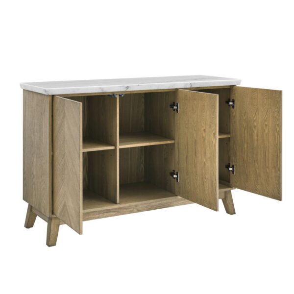 Vida White Marble Top Server - Image 2