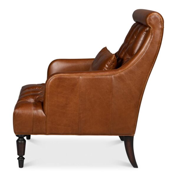 Benton Distilled Leather Chair - Image 3