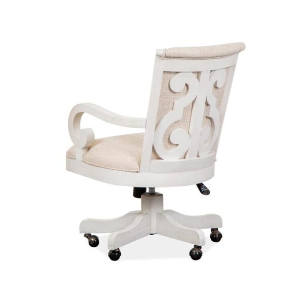 Bronwyn Upholstered Swivel Desk Chair - Image 3