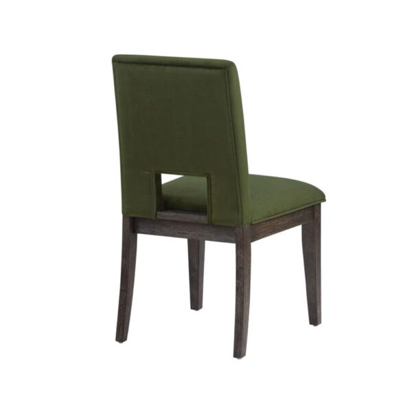 Evan Green Velvet Side Chair - Image 4